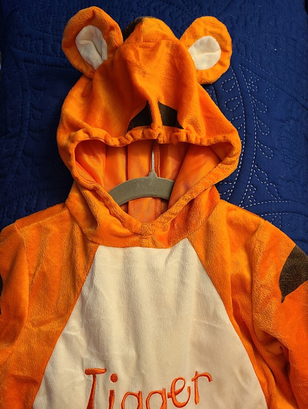 Toys R Us Disney Tigger Plush Baby Costume 9-12M Winnie the Pooh Halloween - Picture 3 of 8